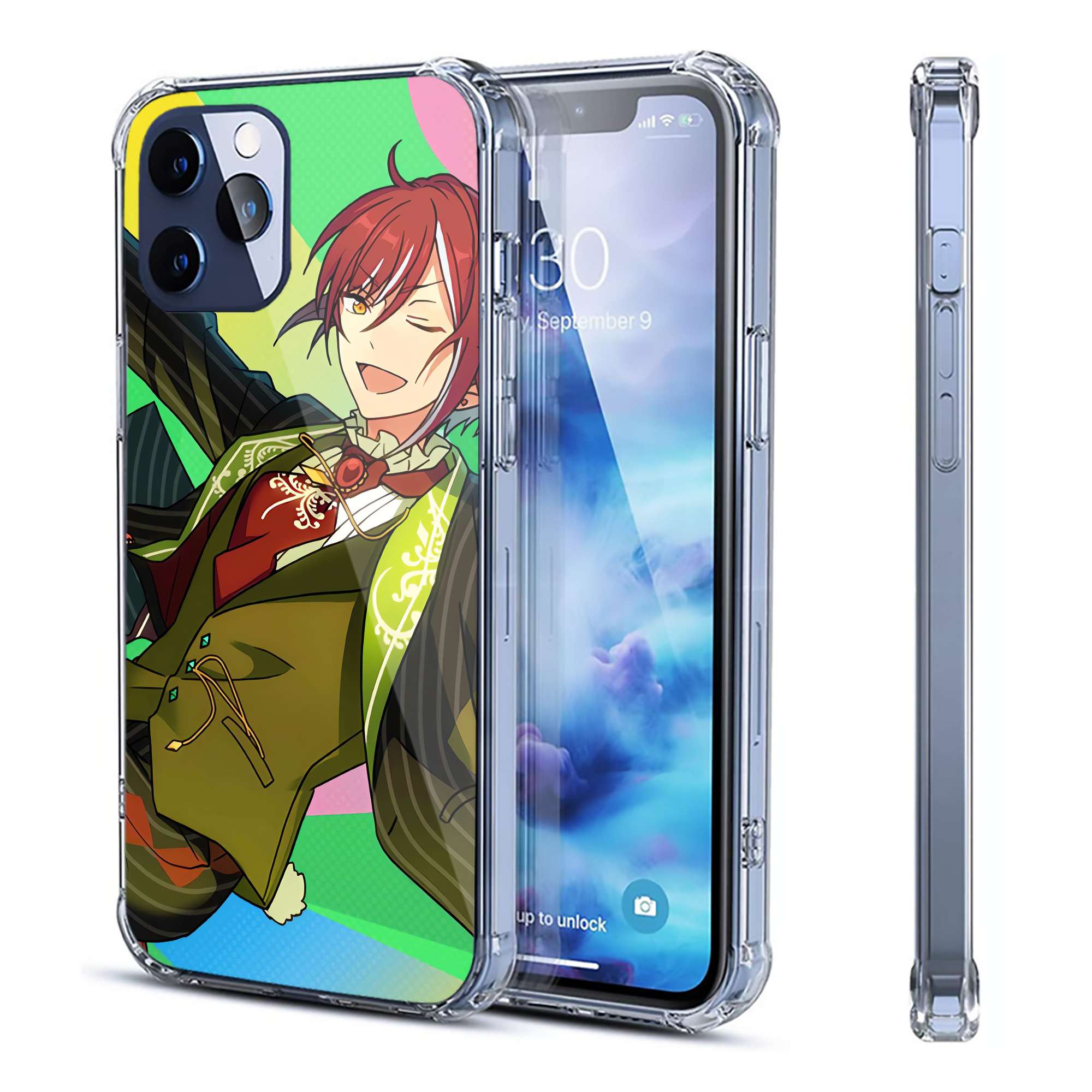 （画像用） あんさんぶるスターズ! Ensemble Stars 【iPhone 12シリーズ対応】透明スマホケース（クリアソフトケース）